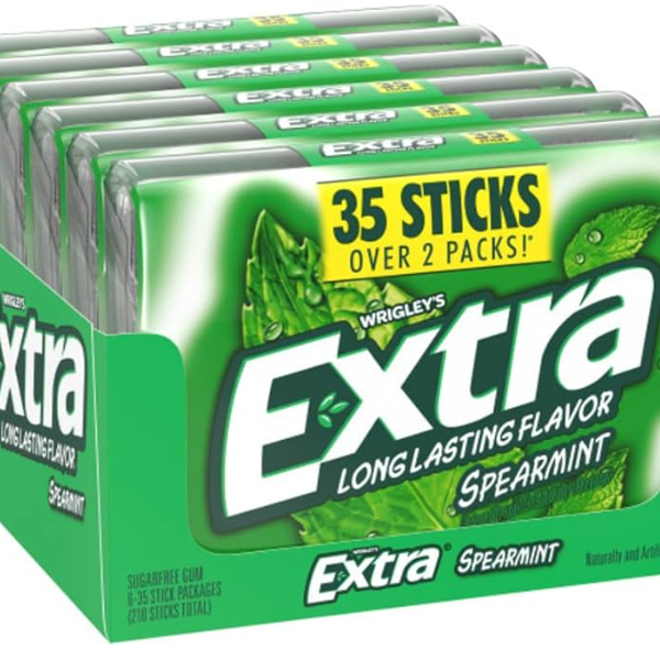 Extra Wrigleys Spearmint Gum Mega Pack