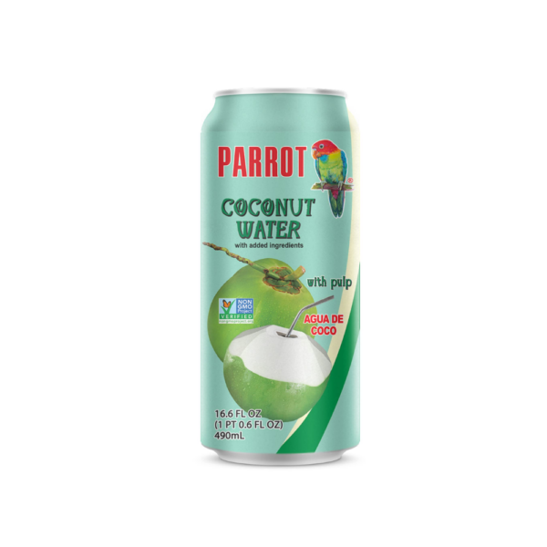 Parrot Coconut Water, With Pulp 16.6 Fl Oz