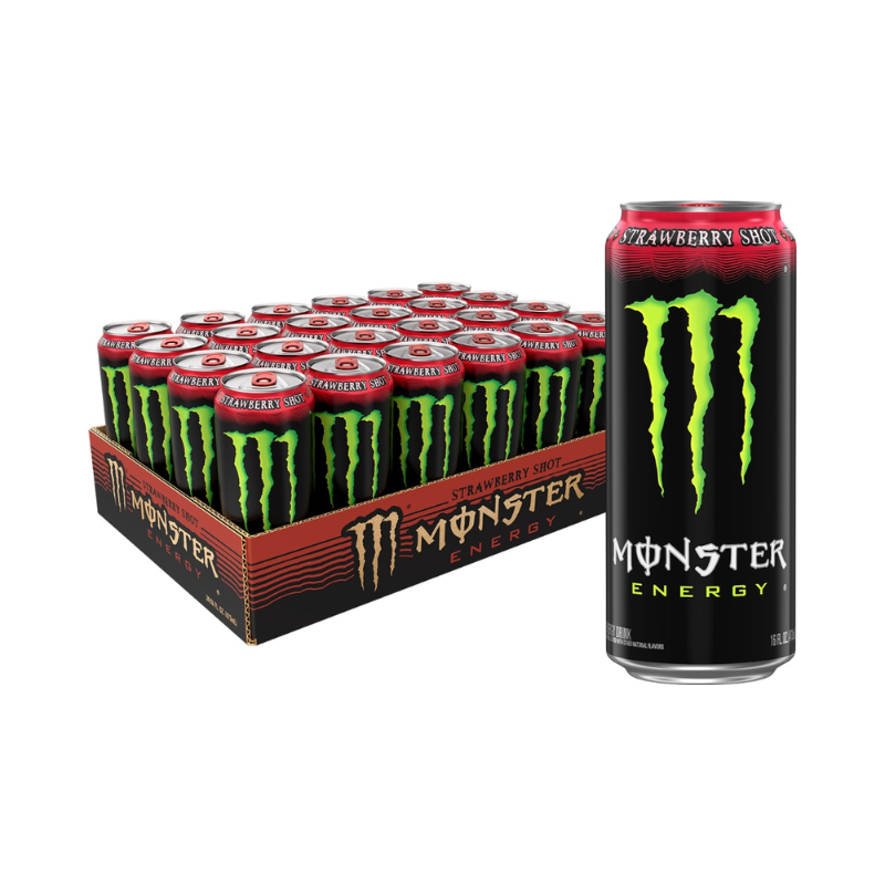Monster Energy Drink, Strawberry Shot Monster Energy Drink, Strawberry Shot - Image 1