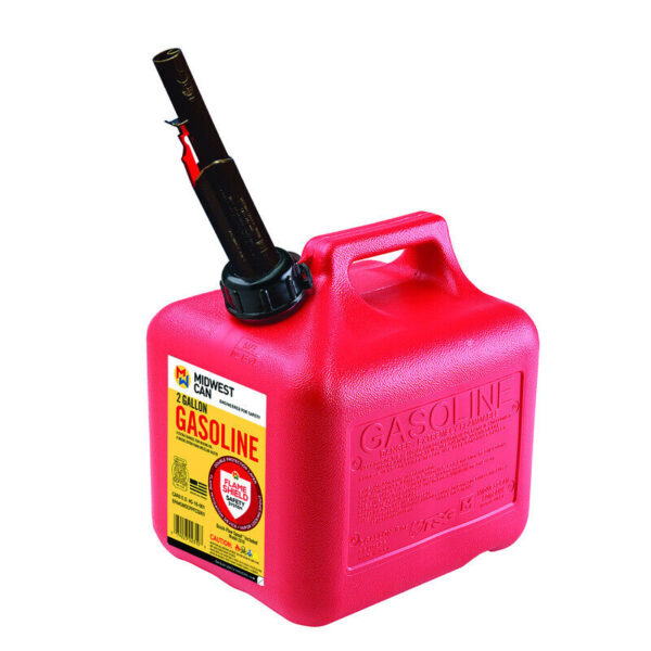 Midwest Can FlameShield Safety System Plastic Gas Can 2 Gal