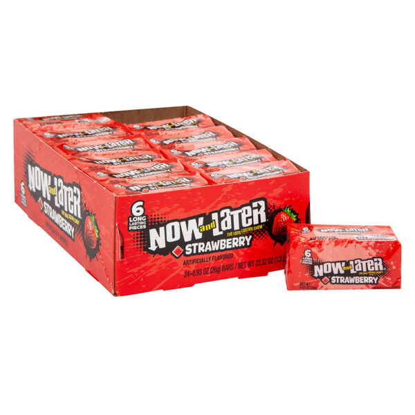 Now & Later Strawberry Candy 0.93 Oz. Pack