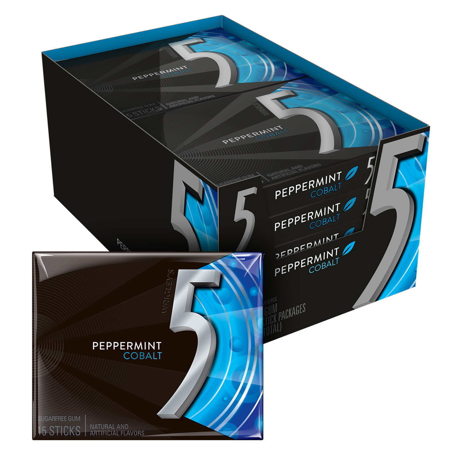 5 Gum Peppermint Cobalt Sugar Free Chewing 5 Gum Peppermint Cobalt Sugar Free Chewing