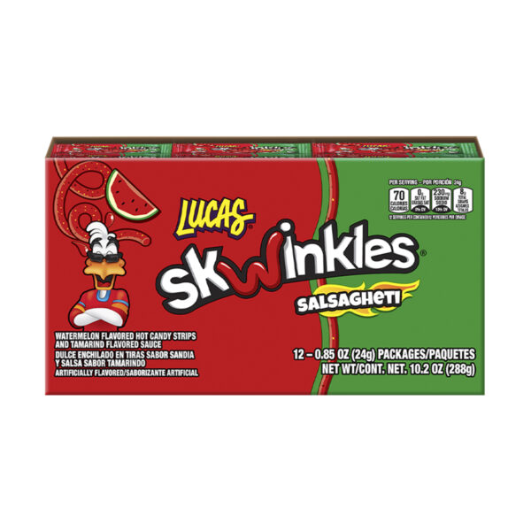Lucas Candy Strips, Watermelon Flavor