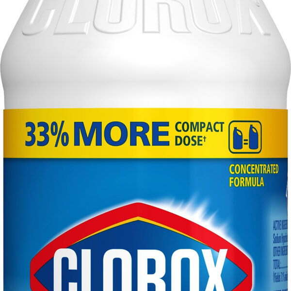 Clorox Disinfecting Bleach, Concentrated Formula, Regular - 11 Ounce Bottle
